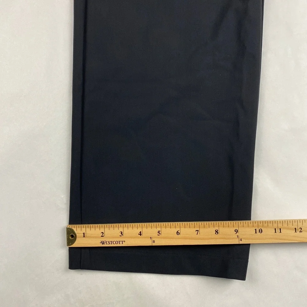 NWT Theory High Waist Wide Leg Precision Ponte Pants Women's Size 10 Black - Picture 12 of 14